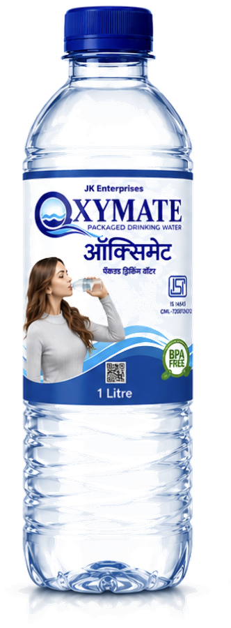 Oxymate 1 litre packaged drinking water bottle