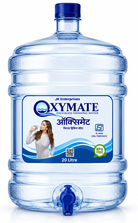 Oxymate 20 litre packaged drinking water jar