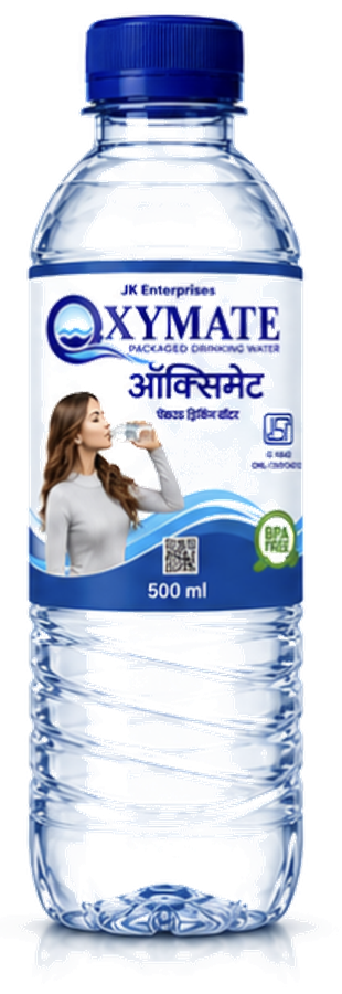 Oxymate 500 ml packaged drinking water bottle