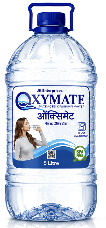 Oxymate 5 litre packaged drinking water bottle