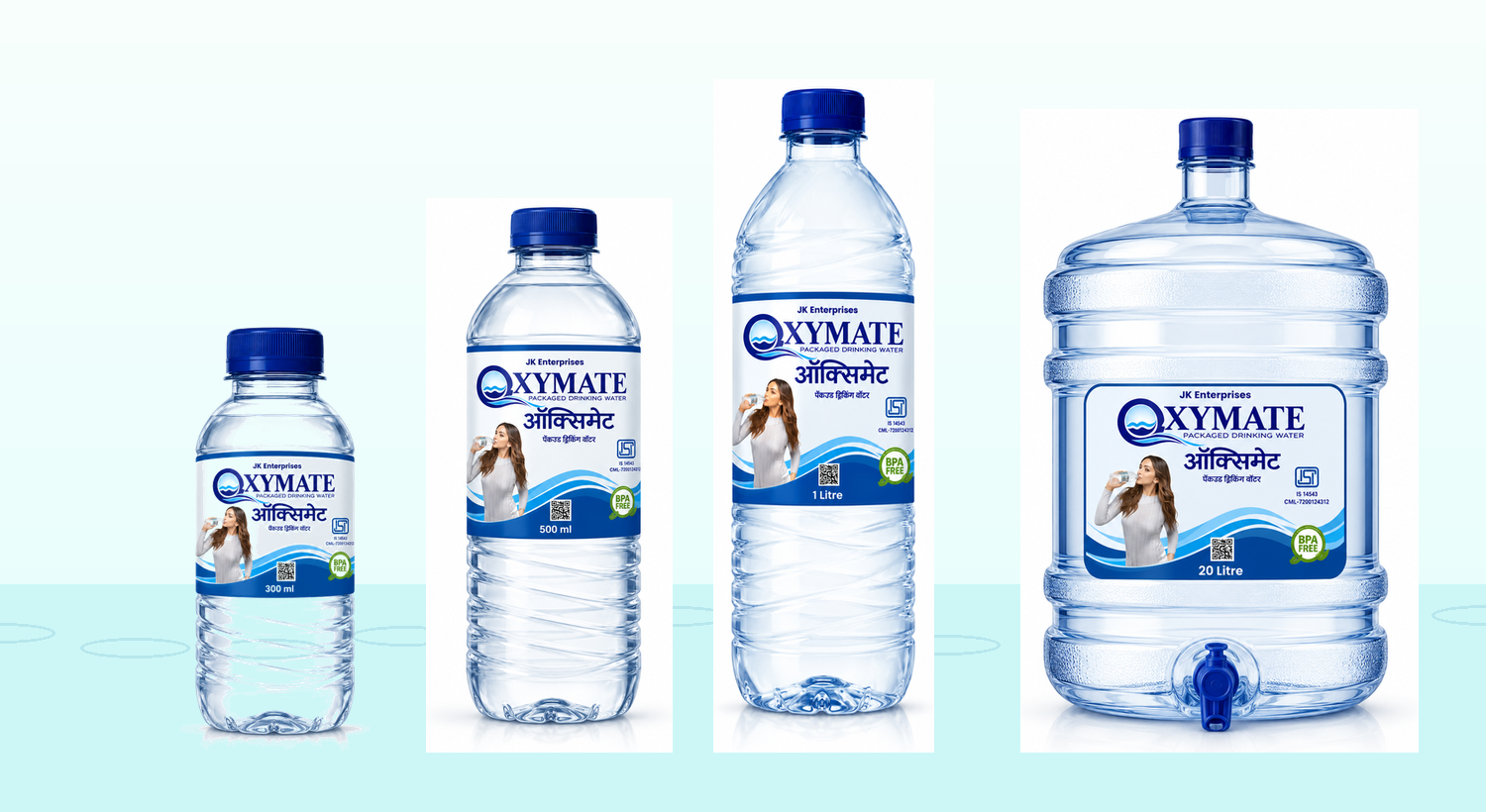 Oxymate product bottle family